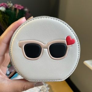 Coach Round Coin Case with Sunglasses